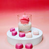 Scented Rose Adorned Love Candle