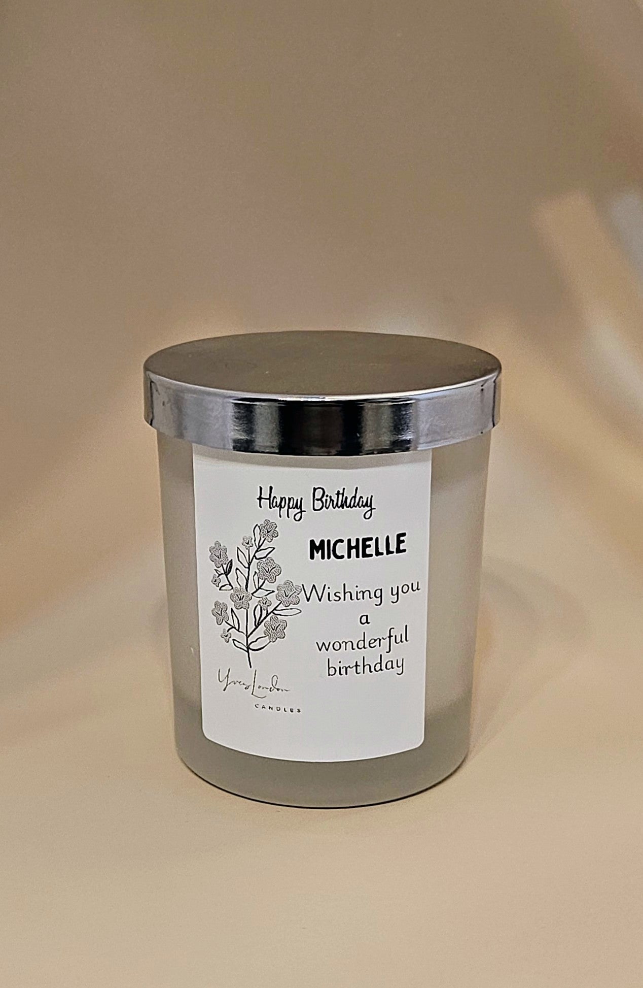 Personalised Happy Birthday Candle