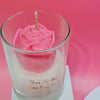 Scented Rose Adorned Love Candle